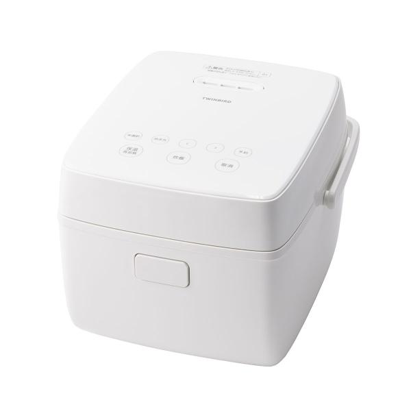 ツインバード IHジャー炊飯器(3合炊き) ホワイト TWINBIRD はやくておいしい3合IH炊飯...