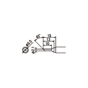太洋電機産業 替こて先 2C型 グット(goot) はんだこてコテ先 PX-2RT-2C 返品種別B