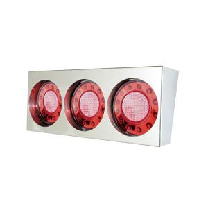 ジェットイノウエ　3連テールランプ　丸型LED　新品 ジェットイノウエ JTL-1103 LED丸型3連テールランプ小型 ひっこみ