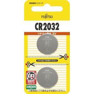 FDK リチウムコイン電池×2個 富士通 FUJITSU FDK CR2032 CR2032C(2B)N 返品種別A｜joshin