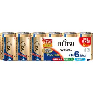 FDK アルカリ乾電池単1形 6本パック プレミアムSタイプ LR20PS(6S) 返品種別A