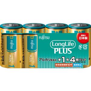 FDK アルカリ乾電池単1形 4本パック 富士通 FUJITSU FDK ロングライフプラスタイプ LR20LP(4S) 返品種別A｜joshin