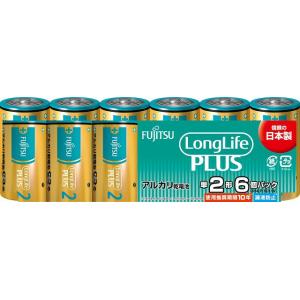 FDK アルカリ乾電池単2形 6本パック 富士通 FUJITSU FDK ロングライフプラスタイプ LR14LP(6S) 返品種別A｜joshin