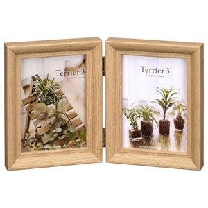 ハクバ フォトフレーム テリア3 Lサイズ 2面 タテ  FWTR3-NTL2T
