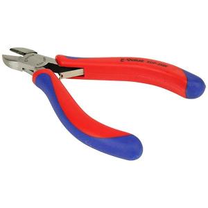 E-Value ミニニッパー 二重成型グリップ(軟鉄線0.8mm) 藤原産業