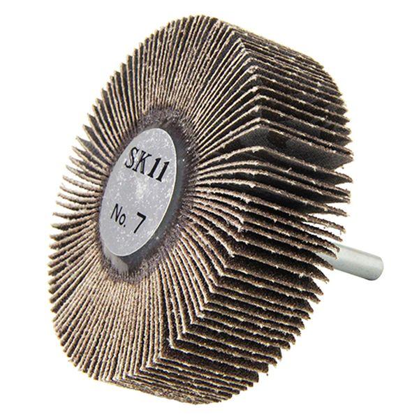 SK11 フラップホイル 軸径6mm 直径80mm #60 藤原産業 フラップホイルNO.7 返品種...