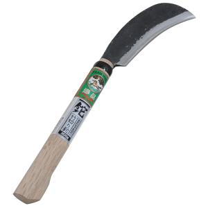 土佐 竹割包丁 安来鋼青紙割込 165mm 両刃 胴金付 竹細工 竹工芸用