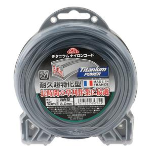 セフティ-3 チタニウムナイロンコード四角型 3.0mm×15m セフティ-3 チタニウムナイロンコ-ド3.0X15M