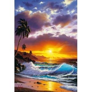 エポック社 マリンアート サンセットビーチ 300ピース 光るパズルジグソーパズル 返品種別B