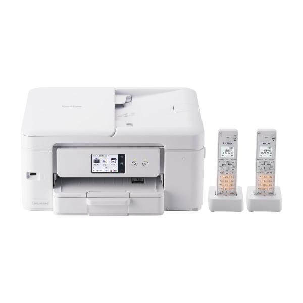ブラザー A4プリント対応 インクジェット FAX複合機(コードレス受話器2台) brother P...