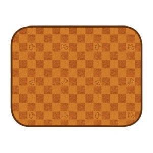 ペット用防滑・消臭・防水マット 65×90cm ライトブラウン 明和グラビア INSF-01 返品種...