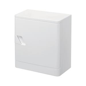 吉川国工業所 壁に取り付けられるタオルホルダー(幅26.8×奥行14.5×高さ31.7cm)ホワイト タオル収納棚 洗面所収納 収納ケース タオルホルダホワイト 