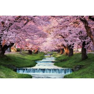 やのまん 日本の風景 観音寺川の桜並木(福島) 1000ピース(10-1410)ジグソーパズル 返品種別B