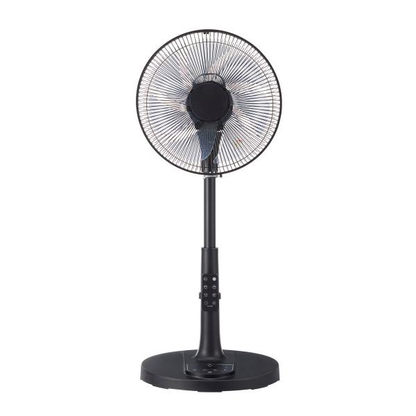 ユアサ (扇風機)DCモーター搭載 リビング扇(ブラック) YUASA YGT-DH3455GFR-...