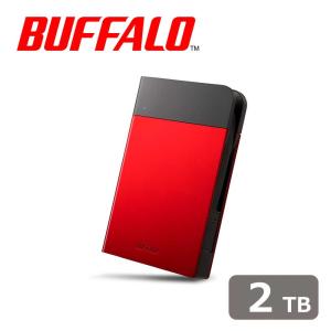 BUFFALO (バッファロー) USB3.0対応 ポータブルハードディスク 2TB(レッド)(耐衝撃モデル) HD-PZN2.0U3-R 返品種別A｜joshin