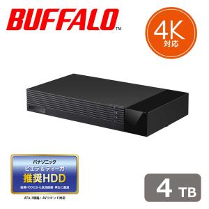 BUFFALO USB3.1(Gen1)/ 3.0/ 2.0対応 外付けハードディスク 4.0TB 録画可能時間の目安が一目でわかる使用量メーター搭載 HDV-SAM4.0U3-BKA 返品種別A｜joshin