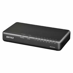 BUFFALO (バッファロー) Giga対応 8ポート スイッチングハブ(ブラック) BUFFALO LSW6-GT-8EPL/ BK 返品種別A｜joshin