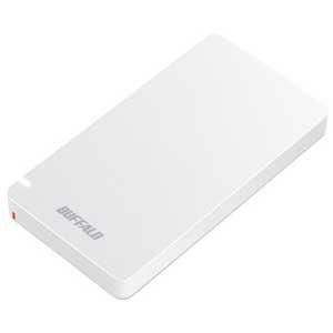 バッファロー USB3.2(Gen2)対応 外付けポータブルSSD 480GB(ホワイト)(PS5/ PS4/ PS4 PRO 動作確認済)(簡易パッケージモデル) SSD-PGM480U3-W/ N 返品種別A
