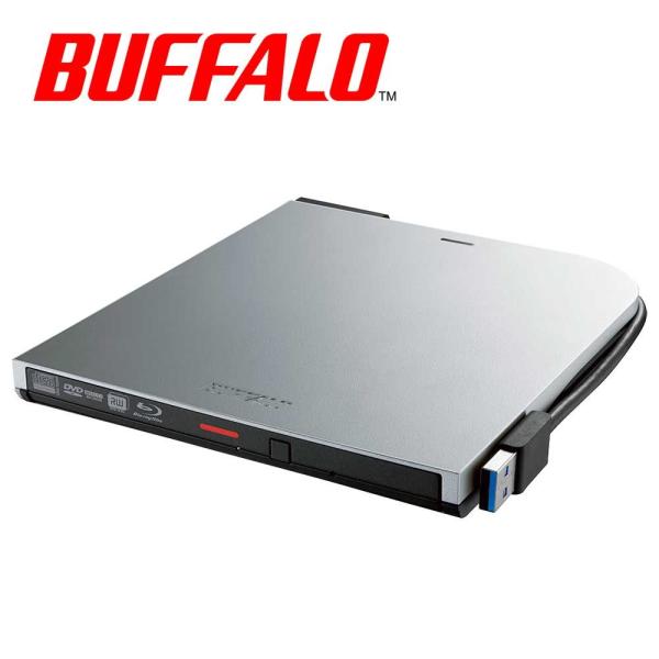 バッファロー｜BUFFALO USB 3.2(Gen 1)対応 ポータブルブルーレイドライブ(シルバ...