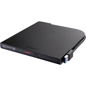 BUFFALO (バッファロー) USB 3.2(Gen 1)対応 ポータブルDVDドライブ(ブラッ...