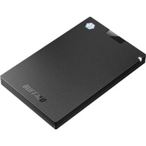 BUFFALO (バッファロー) USB 3.2(Gen 1)対応 抗ウイルス・抗菌対応 外付けポータブルSSD 250GB(ブラック) SSD-PGVB250U3-B 返品種別A｜joshin