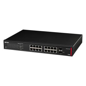 BUFFALO (バッファロー) スイッチングハブ 16ポート(全ポートAuto-MDIX機能搭載)+SFP 2ポート BS-GS2116P 返品種別A｜joshin