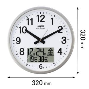 SEIKO（セイコー） 電波掛け時計温度 湿度表示付き KX383B 返品種別A