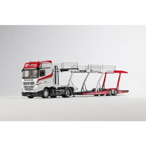 ゲインコーププロダクツ 1/ 64 メルセデス・ベンツ トレーラー Wei Chuan + フィギュ...