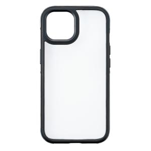 サンクレスト iPhone15(6.1inch/ 2眼)用 衝撃吸収ケース IJOY AIR NEWT(ブラック) SUNCREST I37FIJA01 返品種別A｜joshin