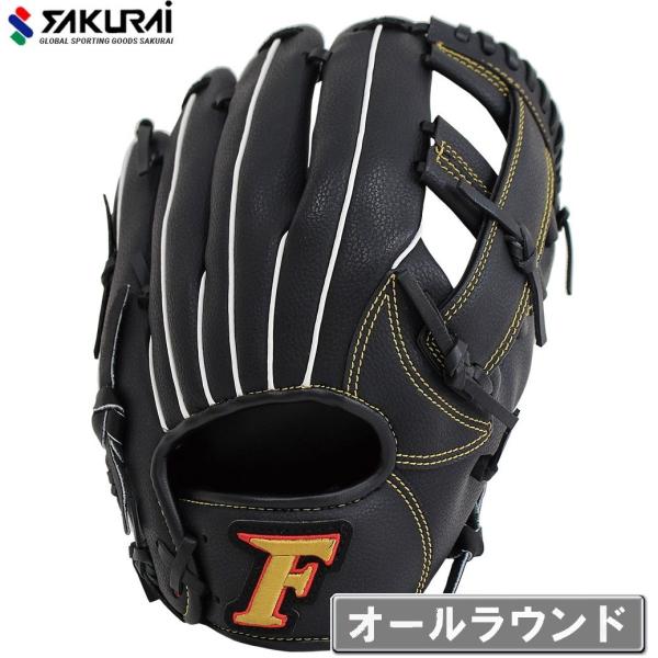 サクライ貿易 軟式野球用グラブ(ブラック・サイズ：S) 返品種別A