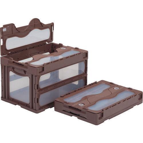 サンコー フタ一体型折りたたみコンテナー 559000 マドコン C-50B(ブラウン) SKO-C...