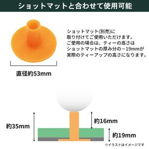 タバタゴルフ パーマネントティーM 返品種別Aの詳細画像4