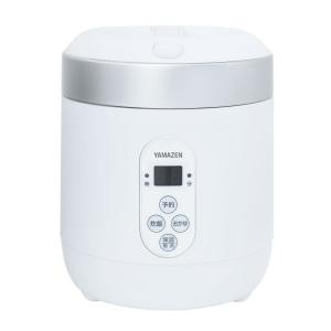 山善 YAMAZEN マイコン炊飯ジャー(4合炊き) ホワイト キューブ型