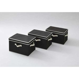YAMAZEN どこでも収納BOXフタ付き 3個入 YNF-3PF(BR) 返品種別B｜Joshin web