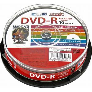 HIDISC 16倍速対応DVD-R 10枚パック 4.7GB ホワイトプリンタブル HDDR12JCP10 返品種別A｜joshin