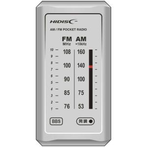 HIDISC AM/ FM・ポケット・ラジオ 磁気研究所(ハイディスク) HD-RAD32SV 返品種別A｜joshin