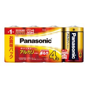 パナソニック アルカリ乾電池単1形4本パック LR20XJ/4SW 乾電池の商品画像