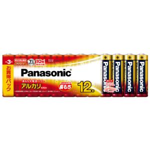 パナソニック アルカリ乾電池単3形 12本パック Panasonic LR6XJ/ 12SW 返品種別A