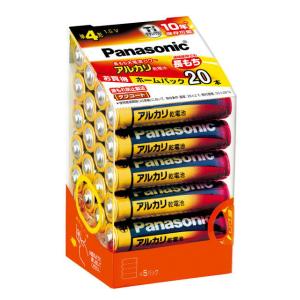パナソニック アルカリ乾電池単4形 20本パック Panasonic ホームパック LR03XJ/ ...