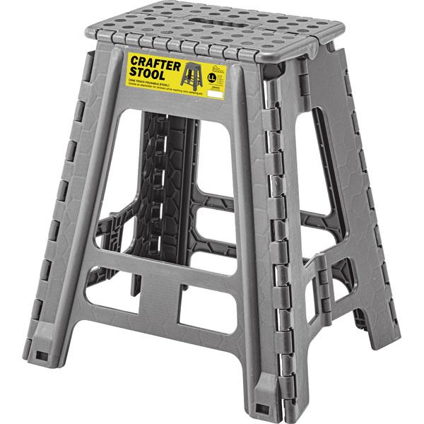 東谷 クラフタースツール LL(グレイ) 折りたたみクラフタースツール 脚立 LFS-413GY 返...