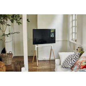 東谷 32〜55型対応 対応VESAサイズ テレビスタンド ハイタイプ(ホワイト) イーゼルタイプ テレビ台 TS-21WH 返品種別A
