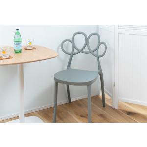 AZUMAYA(東谷) チェア ポリプロピレン グレー｜PC-987GY : Wishop