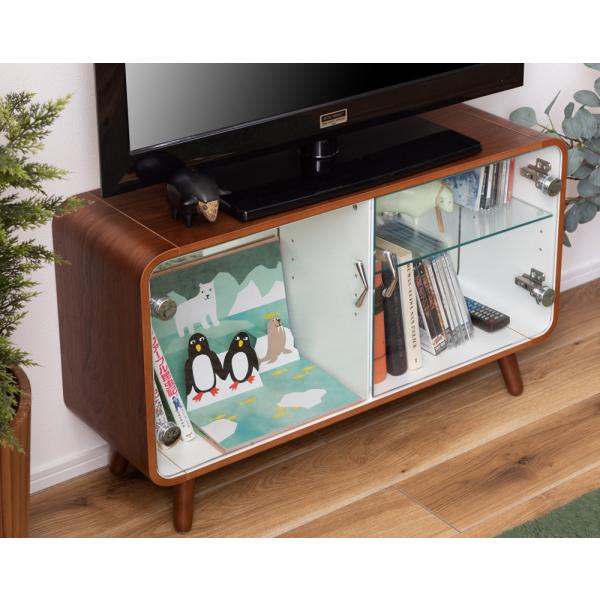 東谷 コレクションシェルフ ロータイプ(ブラウン) PT-613BR 返品種別A