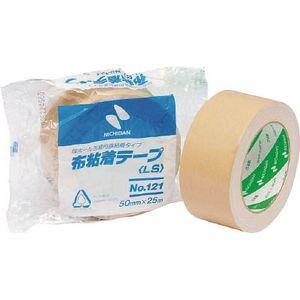 ニチバン 布粘着テープ No.121 (中軽量物封かん用) 50mm×25m(黄土) 121-50 ...