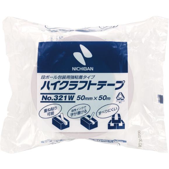 ニチバン ハイクラフトテープ 50mm×50m(白) 321W-50 返品種別A