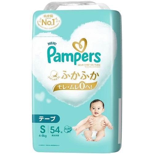 パンパース はじめての肌へのいちばん テープ Sサイズ 54枚 P＆GJapan (4-8kg) 返...
