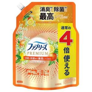 ファブリーズW除菌＋消臭 プレミアム シトラス＆ガーデンの香り つめかえ用4回分 1280ml P＆GJapan 返品種別A｜joshin