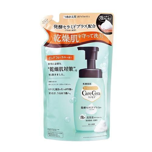 ケアセラ 泡の高保湿ボディウォッシュ 詰替 385ml ロート製薬 返品種別A