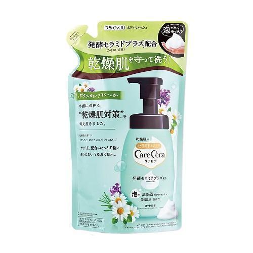 ケアセラ 泡の高保湿ボディウォッシュ ボタニカルフラワーの香り 詰替 385mL ロート製薬 返品種...