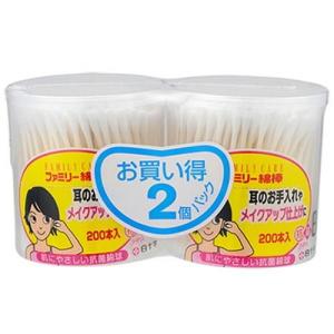 くらしリズム 抗菌めんぼう 200本 : くすりのレデイハートショップ
